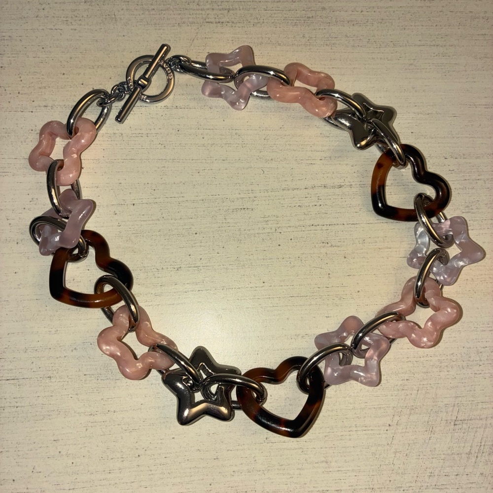 🦋💗Coach Heart Butterfly Link Necklace - Picture 4 of 5